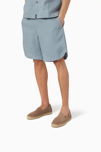Logo Espadrilles in Suede