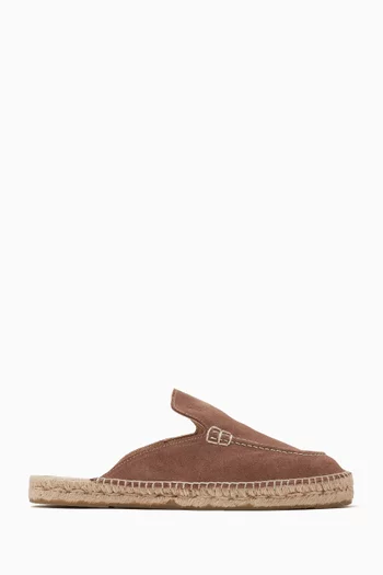 Traveler Loafer Mules in Suede