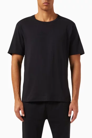 Logo Gym T-shirt in Cotton Blend Jersey