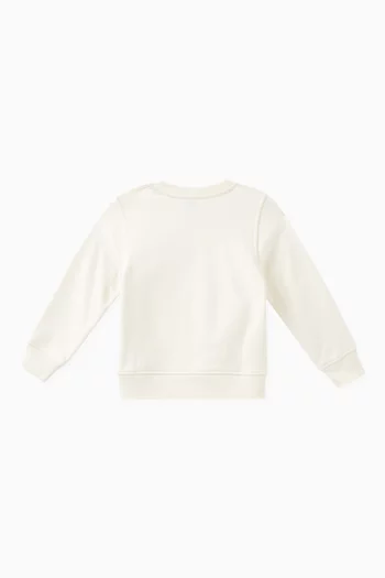 TB Monogram Sweatshirt in Cotton
