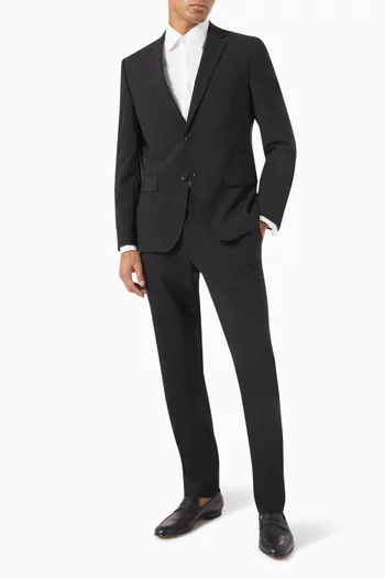 Slim-Fit Suit Jacket & Pants in Wool Stretch