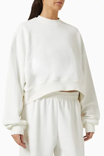 x HB Oversized Track Sweatshirt in Cotton-fleece