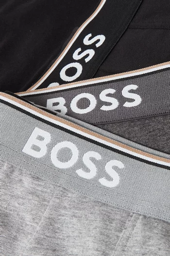 Power Trunks in Cotton Stretch, Set of 3