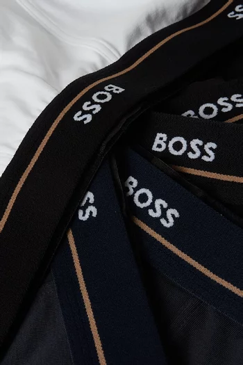 Essential Logo Trunks in Stretch Cotton, Set of 5