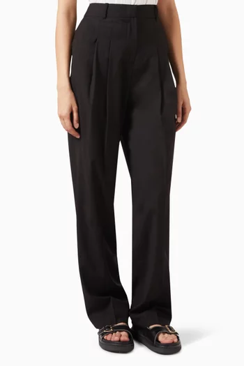 Gelso Pleated Pants in Tencel-blend