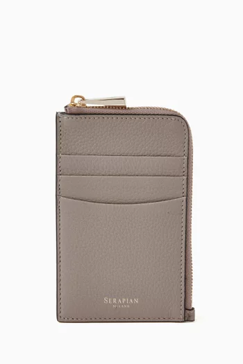 Zip Around Card Case in Rugiada Leather