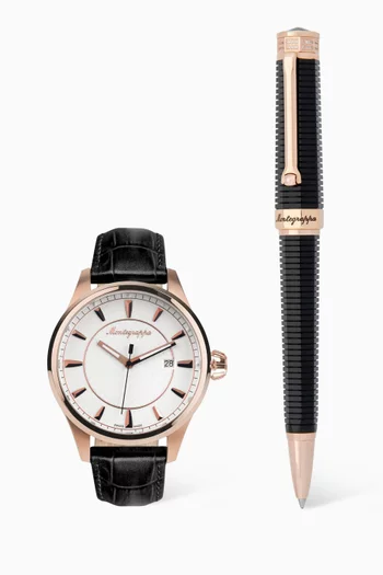 Fortuna Watch & NeroUno Ballpoint Pen Set