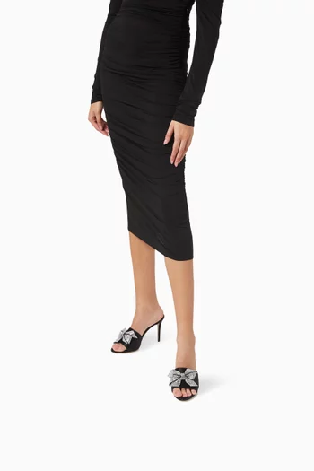 Amna 90 Mules in Satin