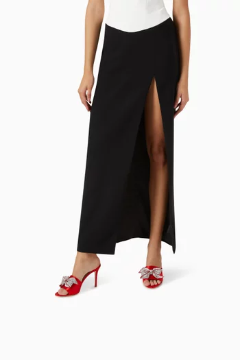 Amna 90 Mules in Satin