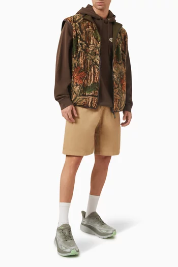 Webbing Belt G-Shorts in Organic Cotton Twill