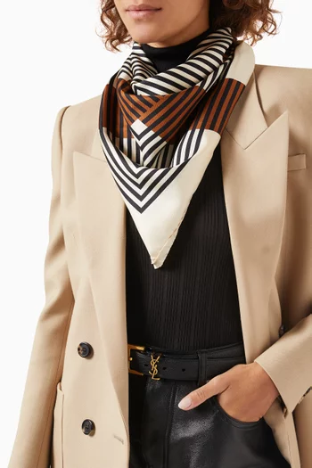 Square Scarf in Silk Twill