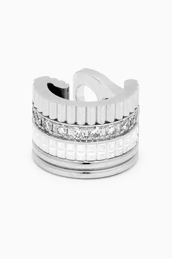 Quatre White Edition Diamond Clip Earring 18kt White Gold
