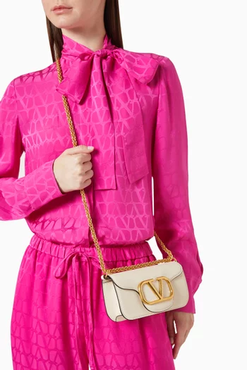 Valentino Garavani Locò Small Shoulder Bag in Leather