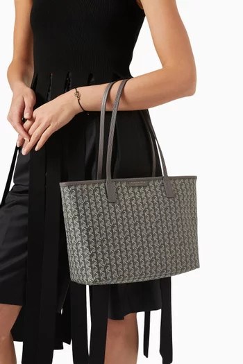 Small Ever-ready Zip Tote Bag in Coated-canvas
