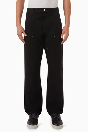 Double Knee Pants in Cotton-canvas