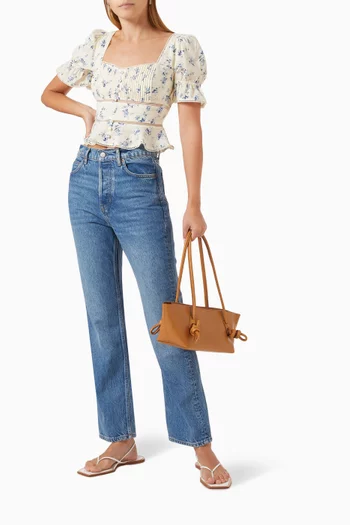 Cynthia High-rise Straight-leg Jeans