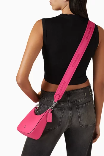 Hobo Crossbody Bag in Crossgrain Leather