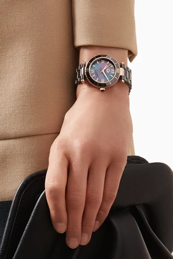 Muse Ceramic Quartz Watch, 34mm