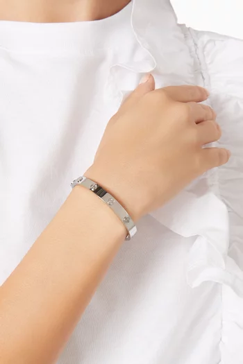Miller Stud Hinge Bracelet in Stainless Steel, 7mm