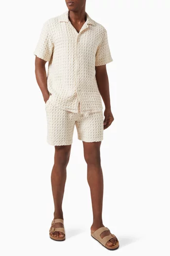 Cuba Waffle Shirt in Cotton