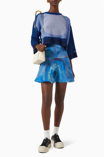 Kimono-sleeve Sweater
