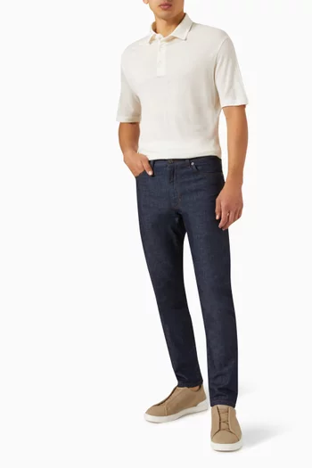 بنطال جينز بقصة ضيقة دينم