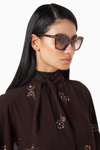 Cat-Eye Sunglasses in Acetate