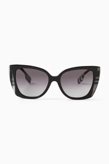Oversized Cat-eye Sunglasses in Acetate