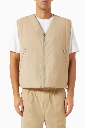Padded Gilet in Recycled-nylon