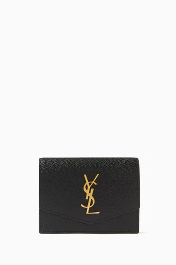 Cassandre Card Case in Embossed Leather
