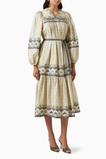 Louie Vintage Midi Dress in Cotton