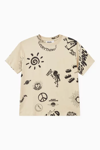 Rodney Printed T-shirt in Cotton-jersey