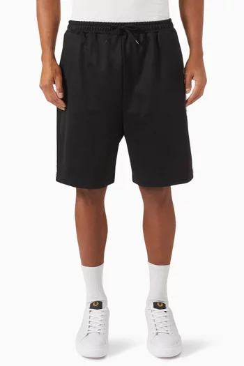 Taped Tricot Shorts in Polyester Blend