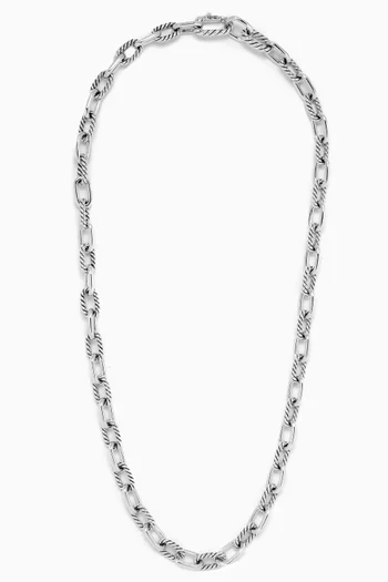 Madison Link Necklace in Sterling Silver, 8.5mm