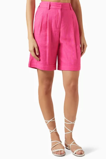 Yasprima Shorts in Linen-blend