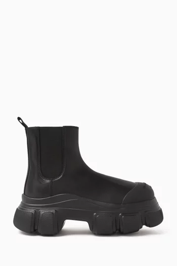 Storm Chunky Chelsea Boots in Calfskin Leather