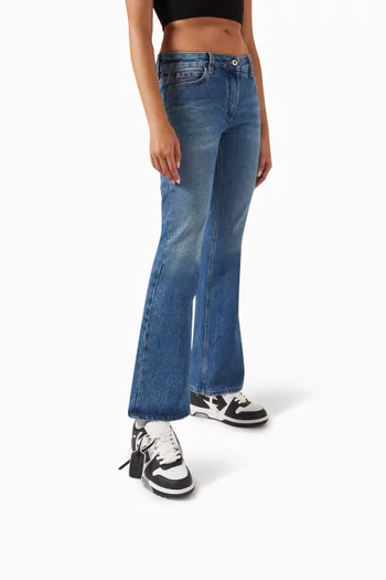 Out of Office Two-tone Low-top Sneakers in Leather