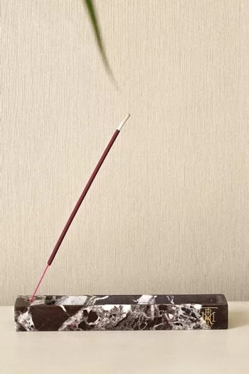 Montroi Rosso Incense Holder in Marble