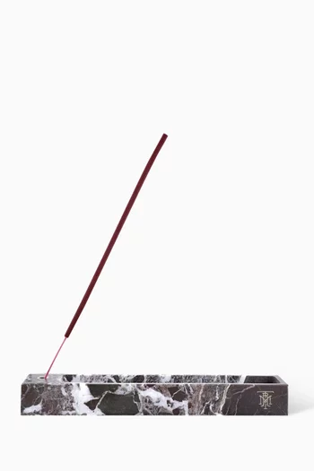 Montroi Rosso Incense Holder in Marble