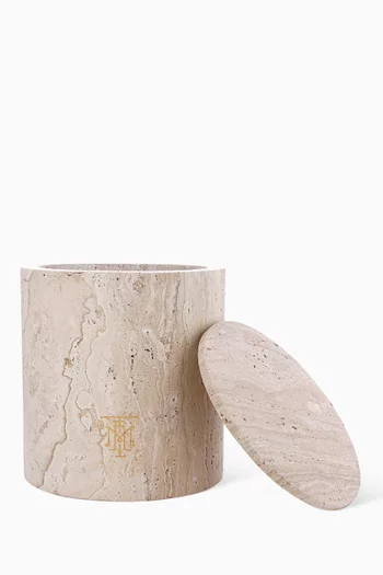 Montroi Travertine Candle Holder