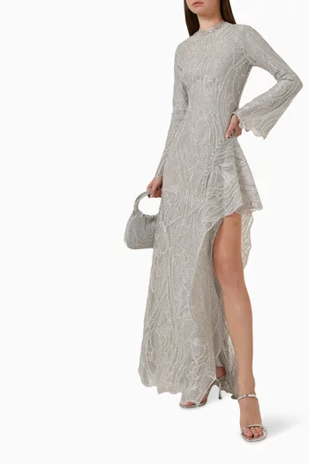 Alda Cascade Gown in Lace