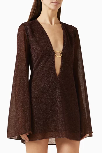 قفطان لوميير قصير بحلية على شكل حرف O مرصعة بالأحجار لوركس