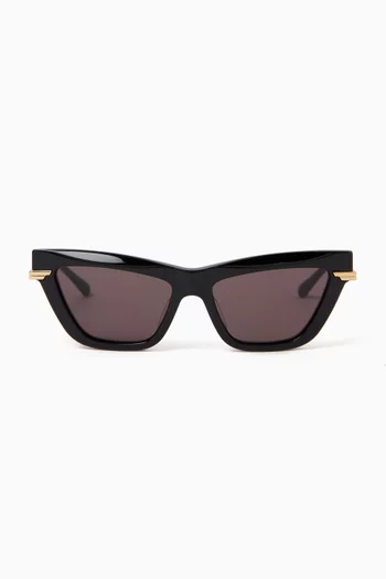 Cat-eye Sunglasses in Recycled Acetate & Metal