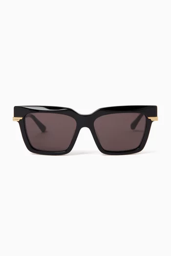 Square Sunglasses in Recycled Acetate & Metal