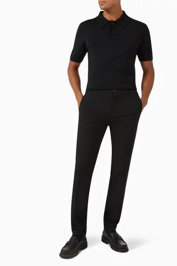 Jersey Trousers in Technical Fabric