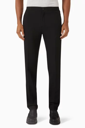 Jersey Trousers in Technical Fabric