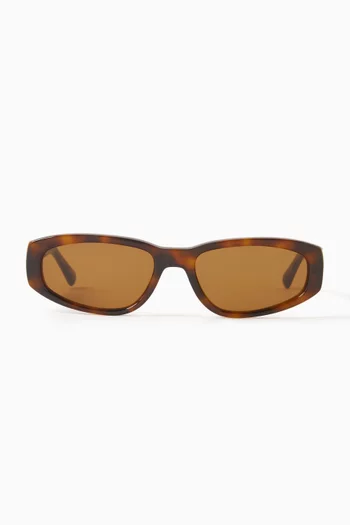 09 Oval Cat-eye Sunglasses