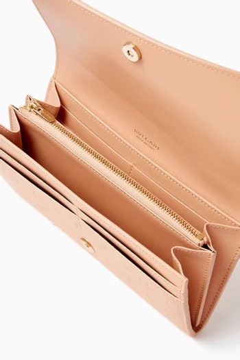 Logo Infinitum Long Wallet in Calf Leather