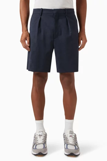 Tropical Allen Shorts in Wool-suiting