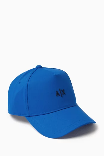 AX Logo-embroidered Baseball Cap in Cotton